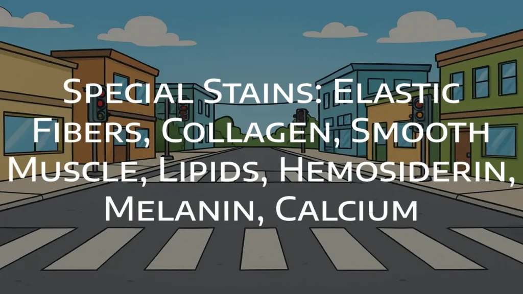 Special Stains: Elastic Fibers, Collagen, Smooth Muscle, Lipids, Hemosiderin, Melanin, Calcium DermatoGraphix Dermnemonics